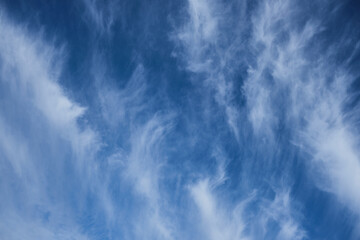 Cirrus clouds, soft clouds, natural background and texture
