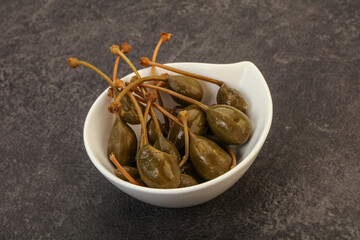 Caper berries in the bowl