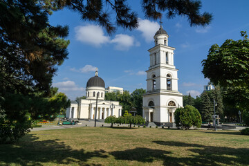 Fototapeta na wymiar Nativity Main Central Cathedral. Chisinau City.