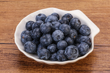 Sweet fresh juicy blueberries heap