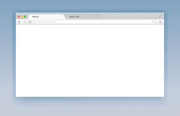 Internet search window. Web flat vector illustration.
