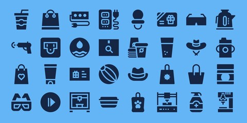 plastic icon set