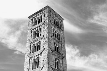ANAGNI-ITALY-July 2020 -bell tower -black and white photography