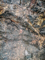 Grey, white and black rock