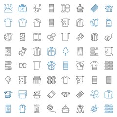 cotton icons set