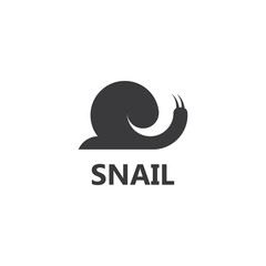 Obraz premium Snail logo vector template icon design