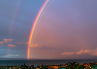 Fototapeta premium rainbow over the sea