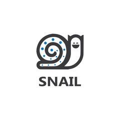 Snail logo vector template icon design