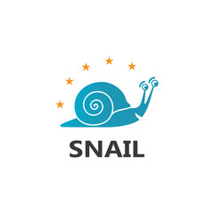 Snail logo vector template icon design