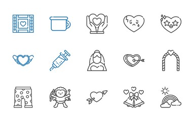 heart icons set