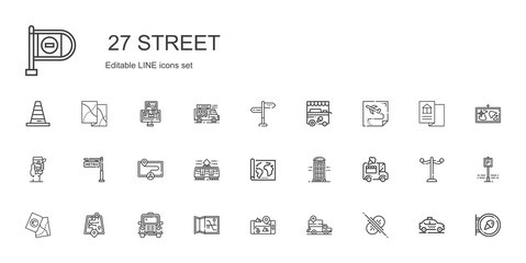 street icons set