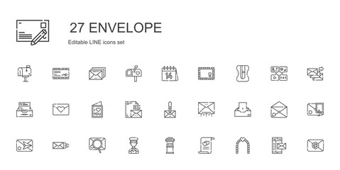 envelope icons set