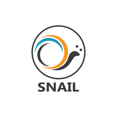 Snail logo vector template icon design