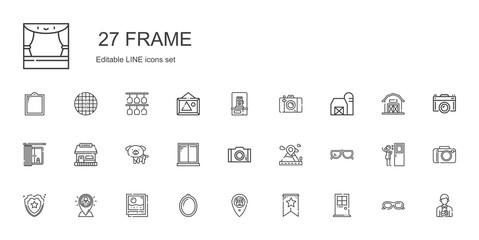 frame icons set