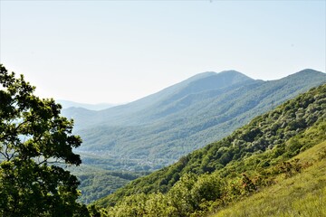 Markhotsky ridge in summer