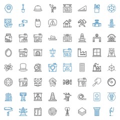 Obraz premium construction icons set