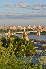 Fototapeta premium Panorama of the Nizhny Novgorod waterfront