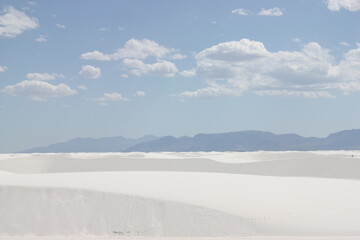 landscape with white sand