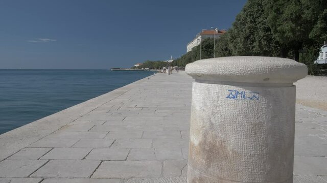 Promenade along the Adriatic Sea, Zadar, Zadar County, Dalmatia region, Croatia