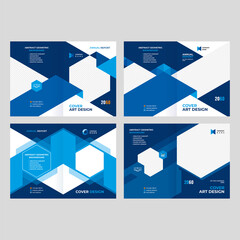 Cover design for a booklet, catalog, flyer, creative geometric background for presentations