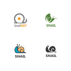 Snail logo vector template icon design