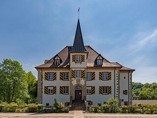 Wasserschloss Entenstein in Schliengen in Baden-Württemberg, Deutschland
