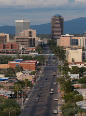 A main street in downtown Tucson Arizona