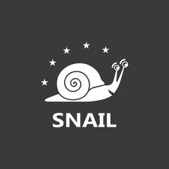 Snail logo vector template icon design