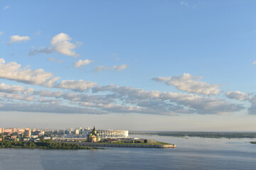 Panorama of the Nizhny Novgorod waterfront