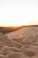 sunset in Red sand dunes mui ne vietnam sand desert