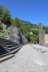 Fototapeta premium Majestic sanctuary of Arantzazu in the Basque mountains, Spain
