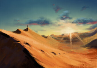 desert sunset © Wojciech