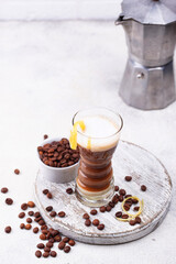 Canarian laired barraquito coffee