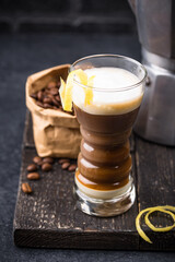 Canarian laired barraquito coffee