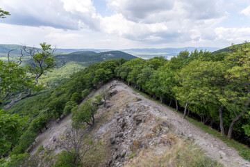 Fototapeta na wymiar Mountain ridge in the Pilis mountains