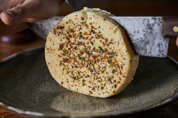 Provoleta Argentina / Provolone Cheese.