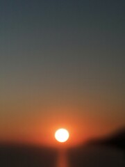 blurred sunrise