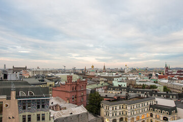 Fototapeta na wymiar Moscow,Russia. View from Central Childrens' store roof
