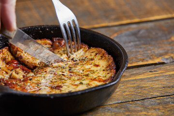Provoleta Argentina / Provolone Cheese.