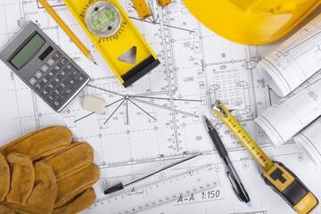 Fototapeta premium Blueprint.
