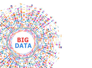 Big data infographic. DNA Test, Barcoding, Genom Map Architecture. Molecule structure genetic test. Genealogy sequence illustration