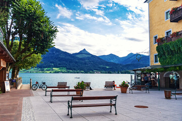 Sankt Wolfgang mit Wolfgangsee, Salzkammergut, Österreich