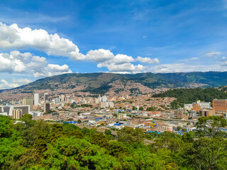 Fototapeta na wymiar Streets of Medellin in Colombia