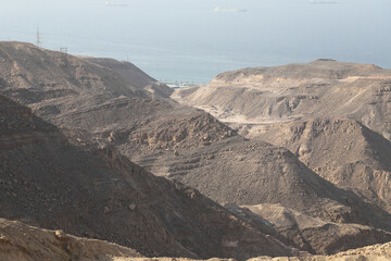 Fototapeta na wymiar The Mountains of El Sokhna