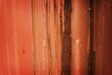 brown rust on steel