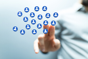 organization chart team concept networking group