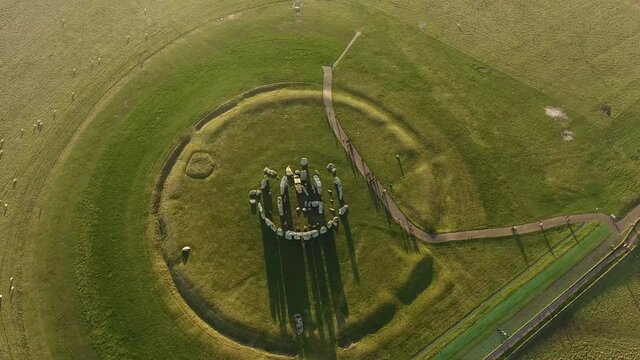 Stunning Aerial video from Stonehenge taken in winter 2020