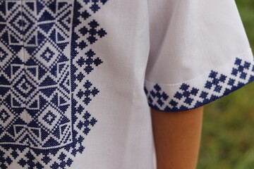 Vyshyvanka - ethnic ukrainian clothing with embroidery patterns
