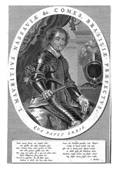Foto op Canvas Portrait of John Maurice, Prince of Nassau-Siegen, 1647, vintage illustration. © Morphart