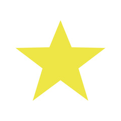 Star icon. Flat design. Vector illustration.